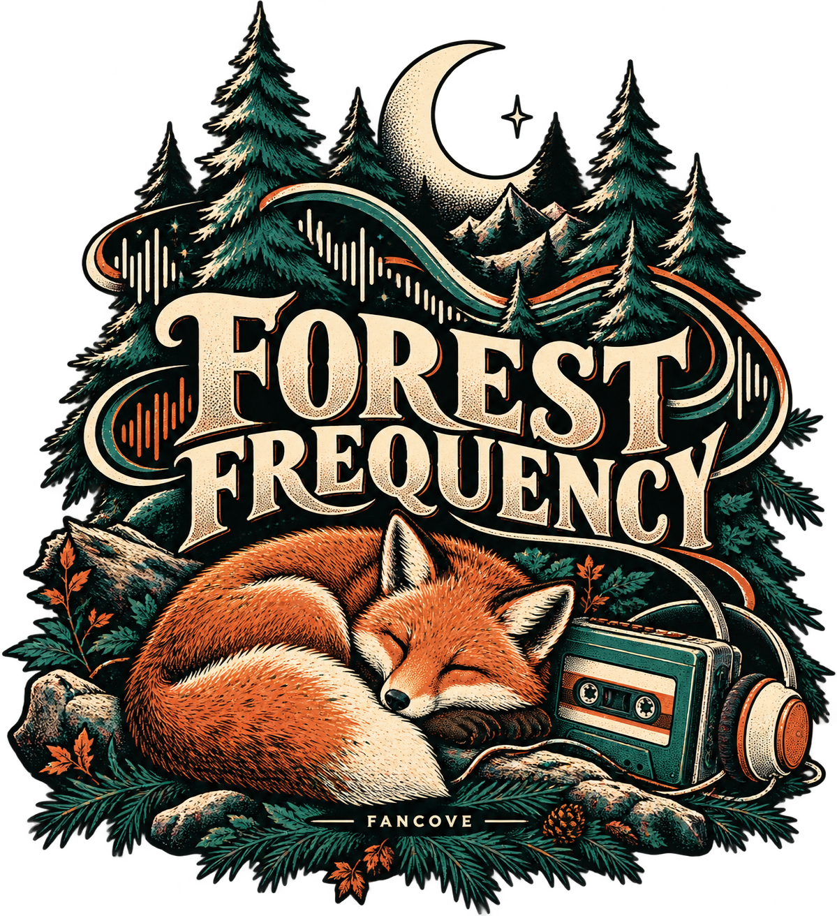 Forest Frequency original FanCove nature front artwork