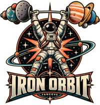 Iron Orbit original FanCove fitness front artwork