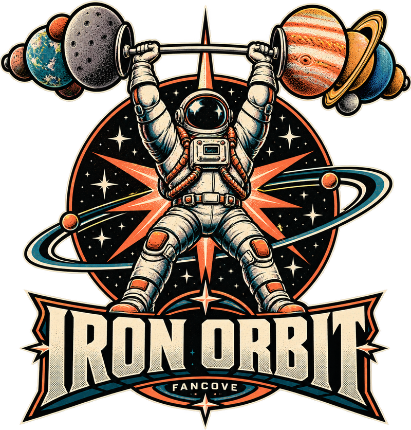 Iron Orbit original FanCove fitness front artwork