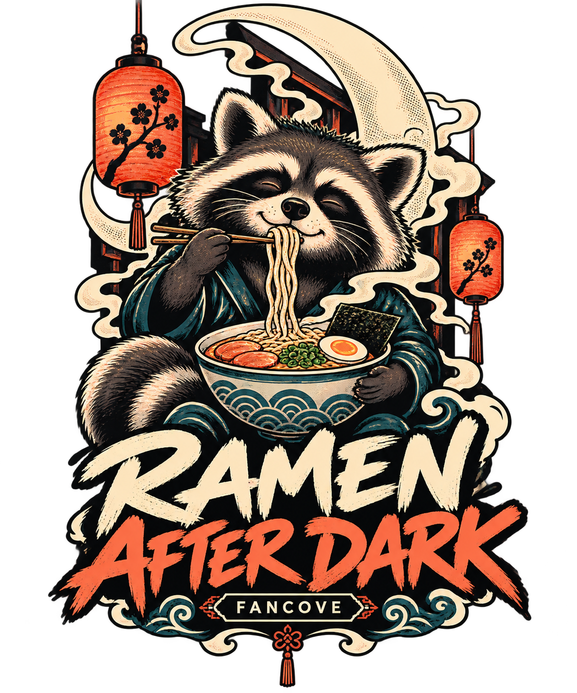 Ramen After Dark original FanCove food front artwork