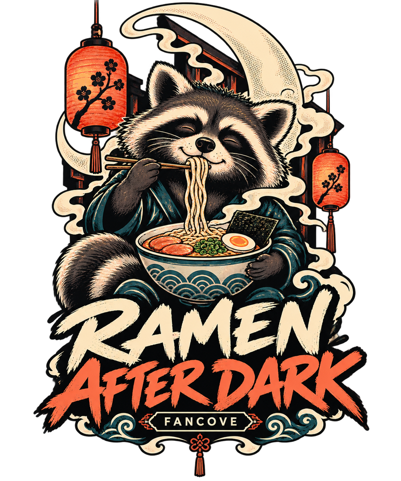 Ramen After Dark original FanCove food front artwork