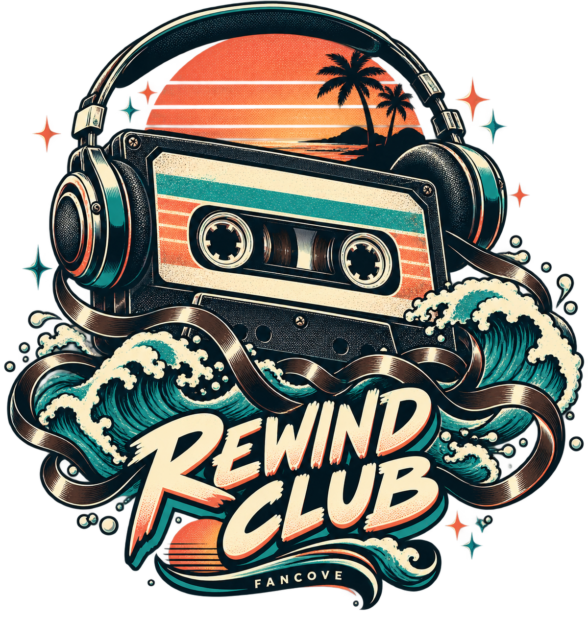 Rewind Club original FanCove music front artwork